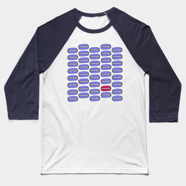 Macaroon Party Baseball T-Shirt by staceyromanart